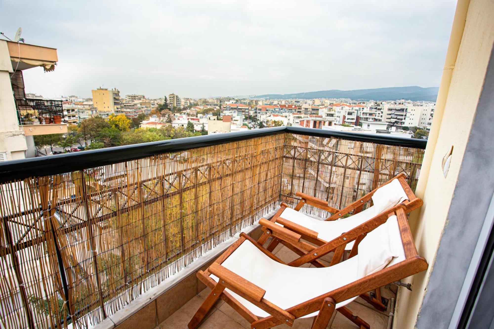 Celestial Garden-Thessaloniki'S Modern, Eclectic Penthouse With An Amazing View And Veranda Exteriör bild
